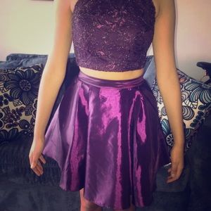 Purple Windsor two piece homecoming dress